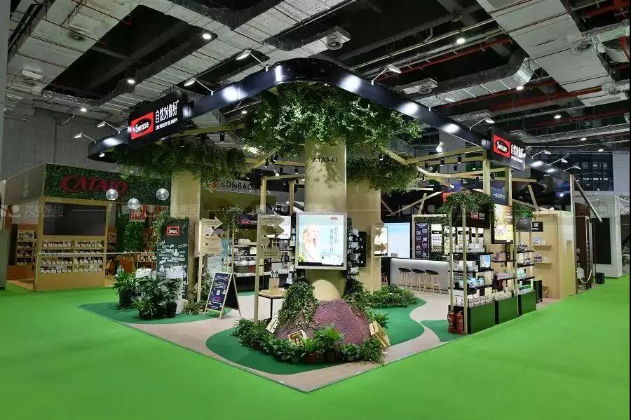 上海展會倒計時82天,靈碩集團為展商展臺設計保駕護航 Swisse上海展會金獎展臺設計效果圖