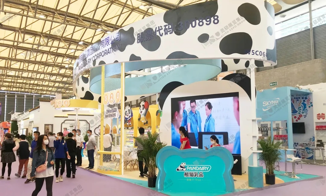 熊貓乳品展臺設計 熊貓乳品展臺設計